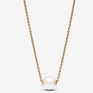 Authentic Pandora Treated Freshwater Cultured Pearl Collier Necklace